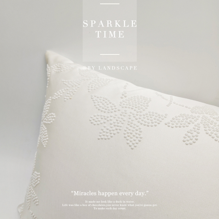 91家纺网 家纺一手货源 找家纺 新款禅丝高精密珍珠钻抱枕枕头枕芯-涟漪 涟漪-白