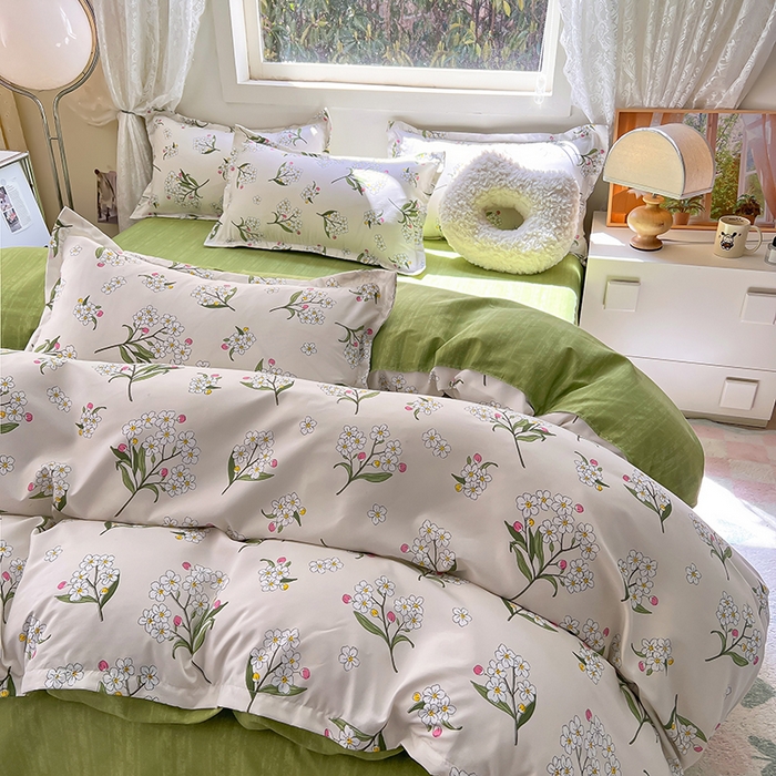 91家纺网 家纺一手货源 找家纺 曼璐家纺 2025新款芦荟棉单品被套