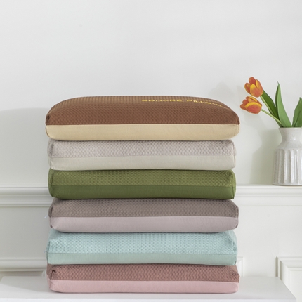 91家纺网 家纺一手货源 找家纺 麦肯锡2025新款华夫格纯荞麦枕 组合图30*50高度：8-9公分