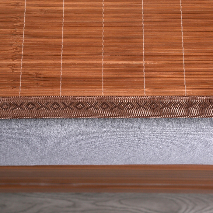 91家纺网 家纺一手货源 找家纺 鸣创 2025新款碳光竹席艾草驱蚊凉席草席藤席 精品碳化