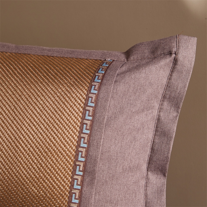 91家纺网 家纺一手货源 找家纺 织布人2025新款荞麦枕夏季凉感冰藤枕头竹面硬枕茶叶茉莉花夏凉枕头 夏凉直角冰藤-咖色【38*58茶香枕】