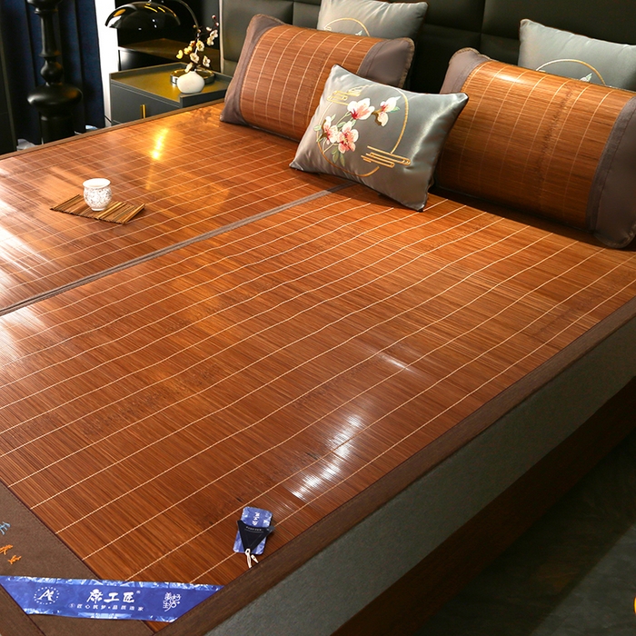 91家纺网 家纺一手货源 找家纺 （总）森璐家纺 2025新款茶香养生竹席藤席草席冰丝席凉席子