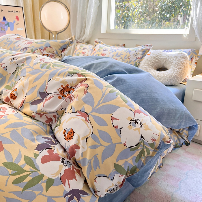 91家纺网 家纺一手货源 找家纺 曼璐家纺 2025新款芦荟棉单品被套