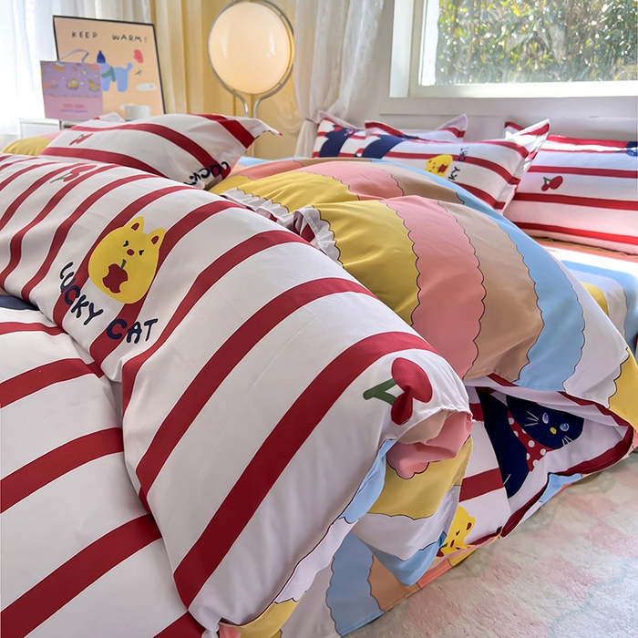 91家纺网 家纺一手货源 找家纺 曼璐家纺 2025新款芦荟棉单品被套