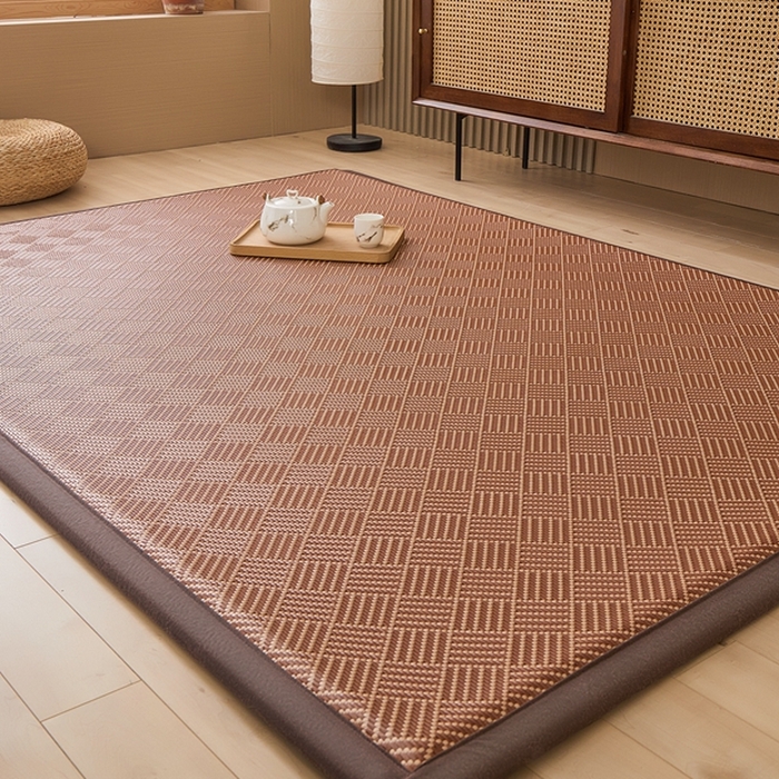 91家纺网 家纺一手货源 找家纺 （总）绒艺席业 2025新款PE藤席地垫