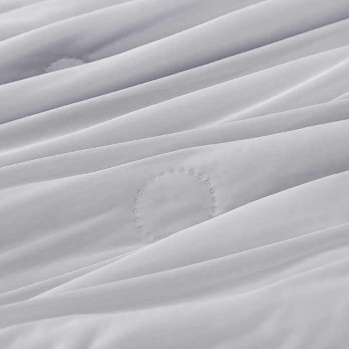 91家纺网 家纺一手货源 找家纺 丝薇雅 2025新款凉感丝夏被冰淇淋夏凉被 圆圈灰色