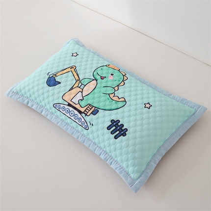 织布人2025新款荞麦枕夏季卡通凉豆豆枕1-12岁儿童学生枕头幼儿园午睡枕 卡通凉豆豆-恐龙【学生款荞麦枕】
