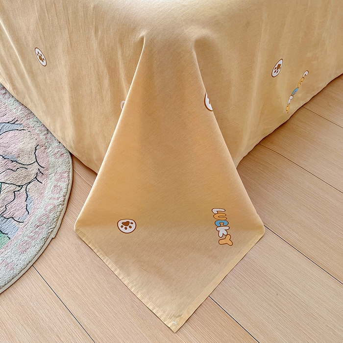 91家纺网 家纺一手货源 找家纺 2025新款原创设计卡皮巴拉全棉四件套-有作品登记证书 趴趴巴拉