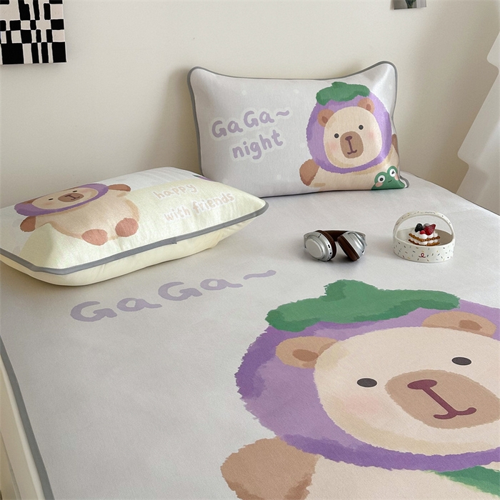 91家纺网 家纺一手货源 找家纺 美乐迪家纺 2025新款异形冰藤席 卡皮巴拉