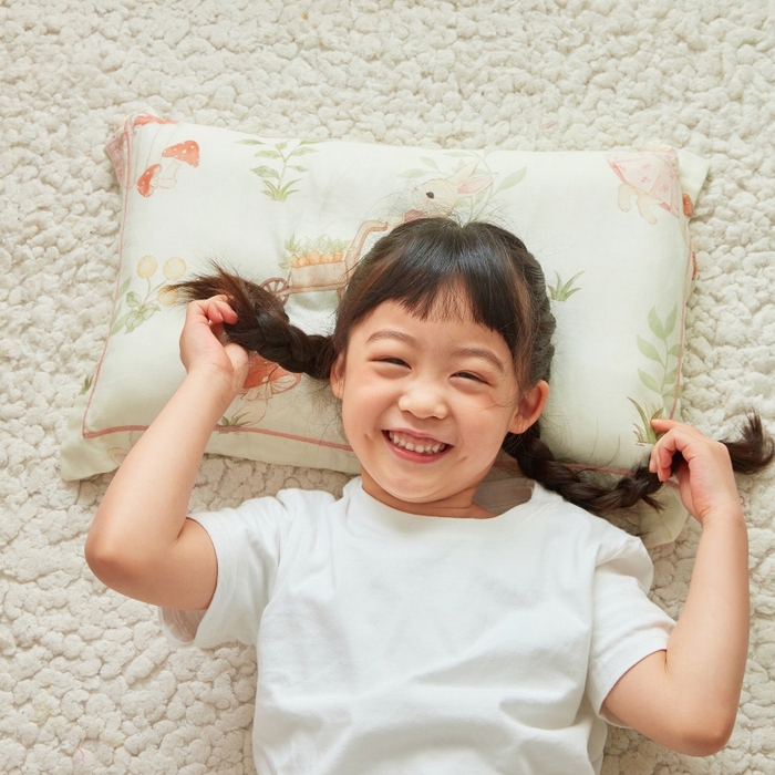 91家纺网 家纺一手货源 找家纺 嗨生活2025新款天竹系列A类竹纤维四层纱枕套 儿童枕套 幼儿园枕套 田野兔子