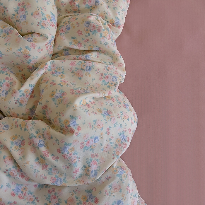 91家纺网 家纺一手货源 找家纺 优品阁  2025新款A类全棉有氧双层纱四件套 汪小姐