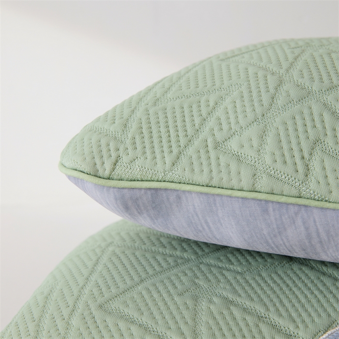 91家纺网 家纺一手货源 找家纺 织布人2025新款荞麦枕凉感草本磁能颈椎枕颈椎不适专用理疗缓解颈椎枕头 草本磁能枕单边款-绿色【茶香枕】35*55±3cm 