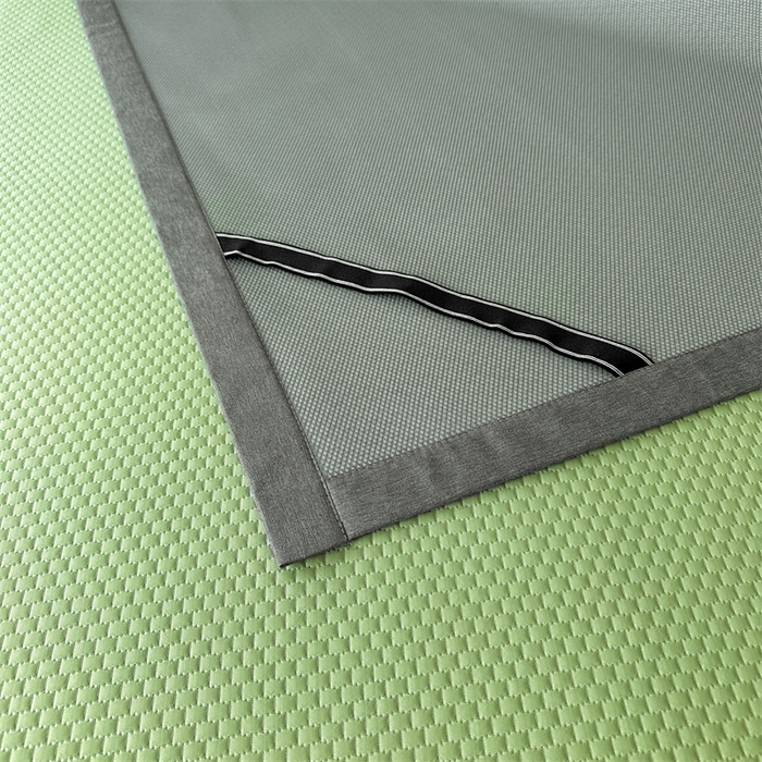 91家纺网 家纺一手货源 找家纺 启程家纺 2025春夏新款冰豆豆凉席刺绣款复合三明治三件套 小香风-绿