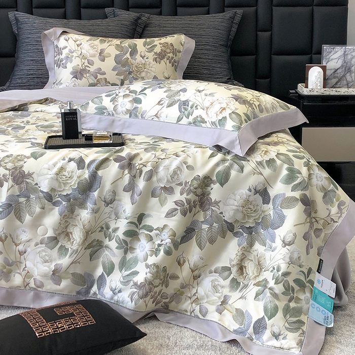 91家纺网 家纺一手货源 找家纺 若未家居 LOVEWE HOUSE 2025新款兰精天丝印花夏被及夏被四件套 绿野仙踪（床单款+床盖款）