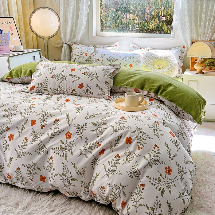 91家纺网 家纺一手货源 找家纺 芦荟棉被套 单品被套 仿棉被套单件