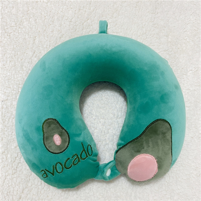 91家纺网 家纺一手货源 找家纺  卡奥 2025新款卡通U型枕护颈枕旅行颈椎枕 奇异果