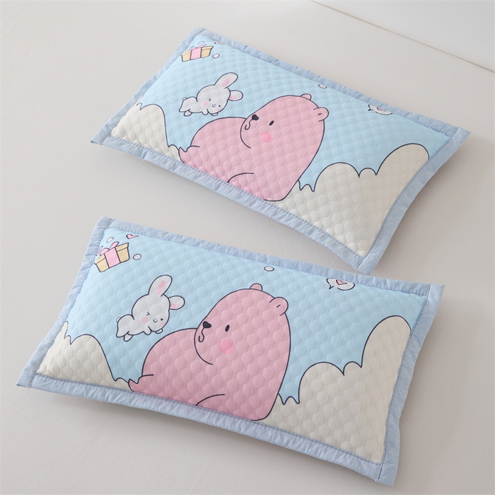 91家纺网 家纺一手货源 找家纺 织布人2025新款荞麦枕夏季卡通凉豆豆枕1-12岁儿童学生枕头幼儿园午睡枕  卡通凉豆豆-小熊【儿童款荞麦枕】