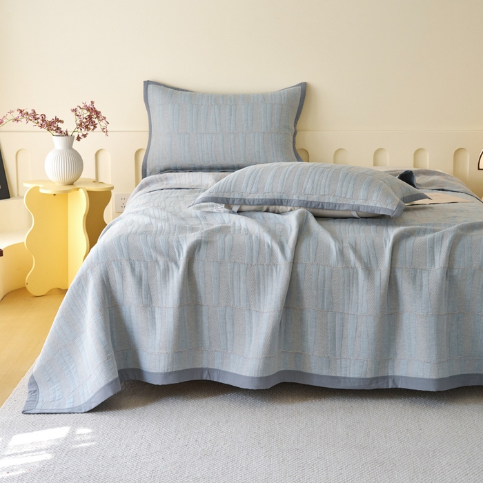 91家纺网 家纺一手货源 找家纺 棠薇家纺  2025新款北欧风盖毯毛巾被 古典风情