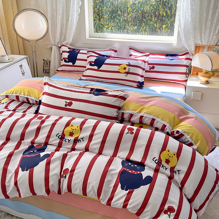 91家纺网 家纺一手货源 找家纺 曼璐家纺 2025新款芦荟棉单品被套