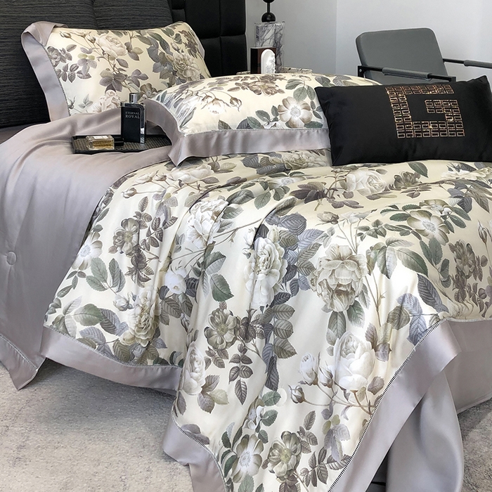 91家纺网 家纺一手货源 找家纺 若未家居 LOVEWE HOUSE 2025新款兰精天丝印花夏被及夏被四件套 绿野仙踪（床单款+床盖款）