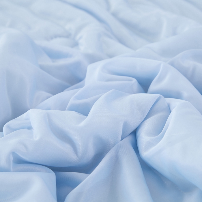 91家纺网 家纺一手货源 找家纺 丝薇雅 2025新款凉感丝夏被冰淇淋夏凉被 圆圈天蓝