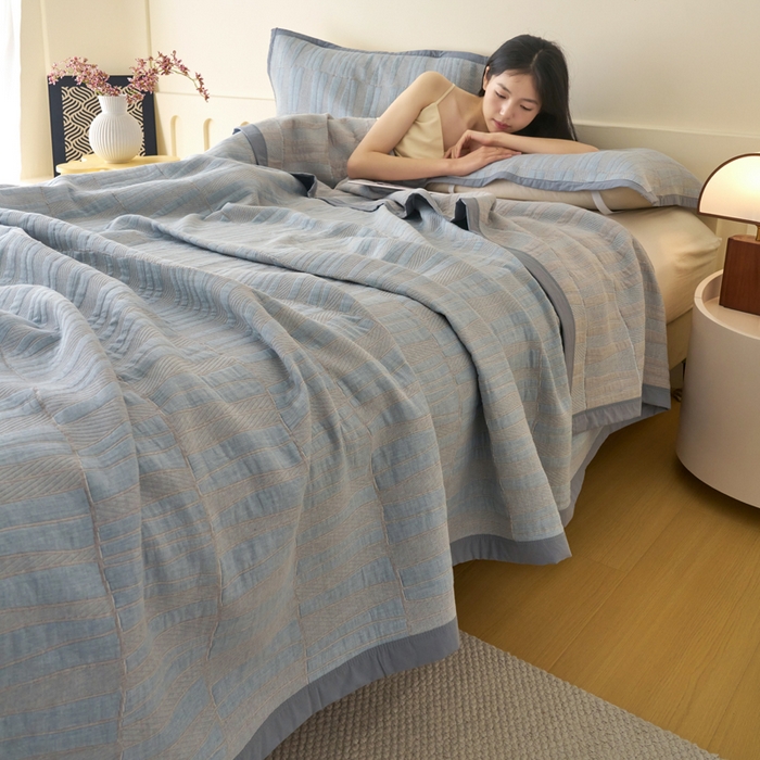 91家纺网 家纺一手货源 找家纺 （总）棠薇家纺  2025新款北欧风盖毯毛巾被