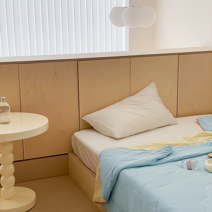 91家纺网 家纺一手货源 找家纺 时年家纺 2025新款升级版180克高定即刻凉感夏被 晴空蓝