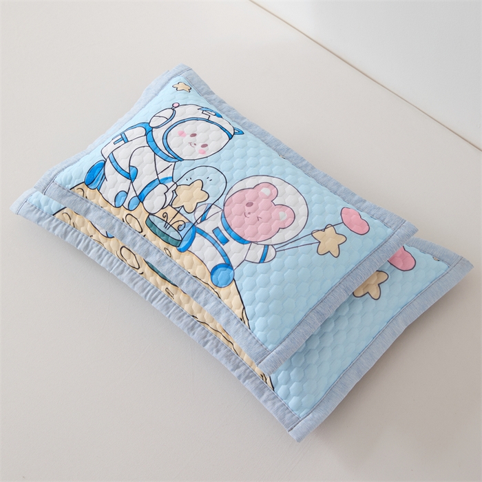 91家纺网 家纺一手货源 找家纺 织布人2025新款荞麦枕夏季卡通凉豆豆枕1-12岁儿童学生枕头幼儿园午睡枕 卡通凉豆豆-宇航员【儿童款茶香枕】 