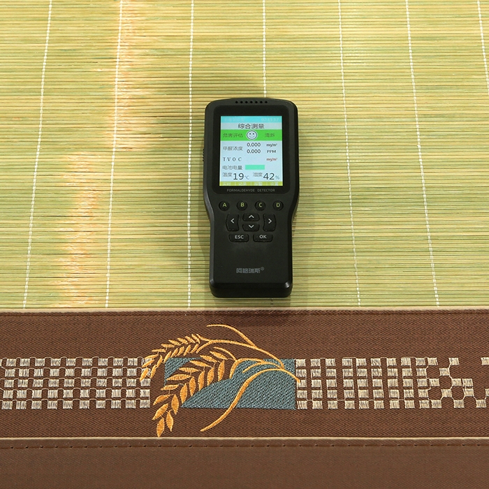 91家纺网 家纺一手货源 找家纺 鸣创 2025新款碳光竹席艾草驱蚊凉席草席藤席 清凉一夏