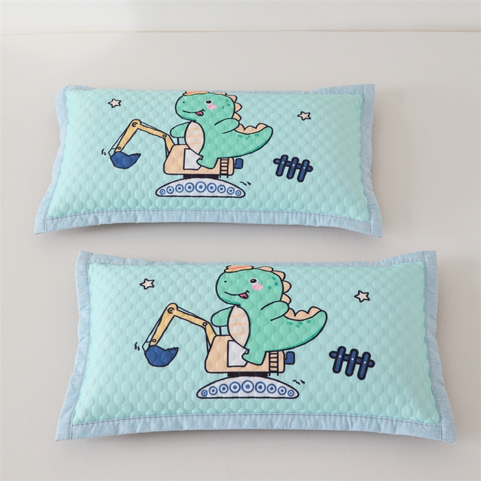 91家纺网 家纺一手货源 找家纺 织布人2025新款荞麦枕夏季卡通凉豆豆枕1-12岁儿童学生枕头幼儿园午睡枕 卡通凉豆豆-恐龙【学生款茶香枕】