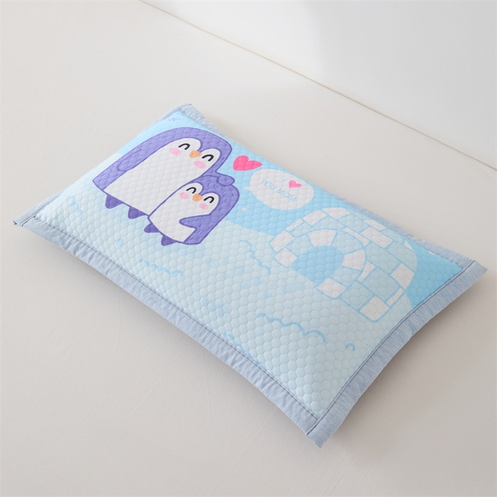 91家纺网 家纺一手货源 找家纺 织布人2025新款荞麦枕夏季卡通凉豆豆枕1-12岁儿童学生枕头幼儿园午睡枕   卡通凉豆豆-企鹅【儿童款荞麦枕】