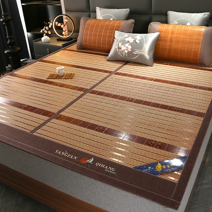 91家纺网 家纺一手货源 找家纺 （总）森璐家纺 2025新款茶香养生竹席藤席草席冰丝席凉席子