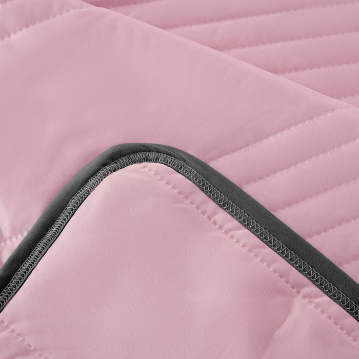 91家纺网 家纺一手货源 找家纺 丝薇雅 2025新款凉感丝夏被冰淇淋夏凉被 黑边-条纹粉色