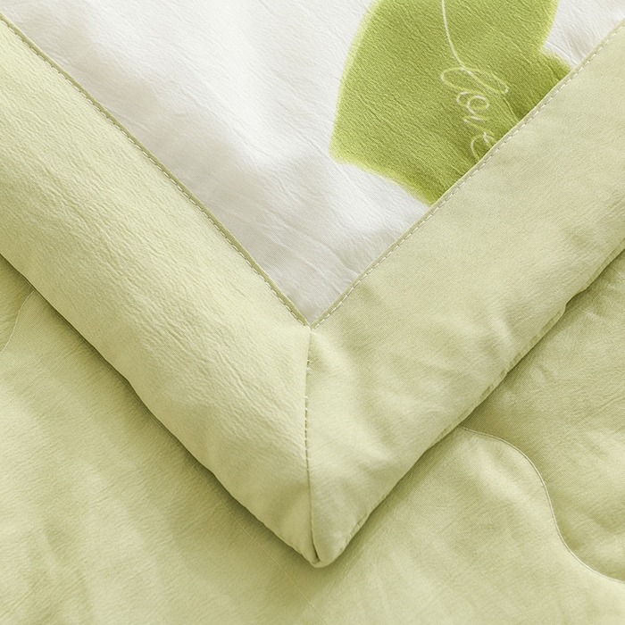 91家纺网 家纺一手货源 找家纺 红日子纺织品 2025新款棉麻夏被四件套 浪漫爱心