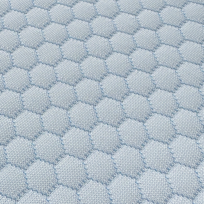 91家纺网 家纺一手货源 找家纺 999家纺   2025新款凉感提花冰豆豆凉席三件套 冰块熊-蓝（床笠款）