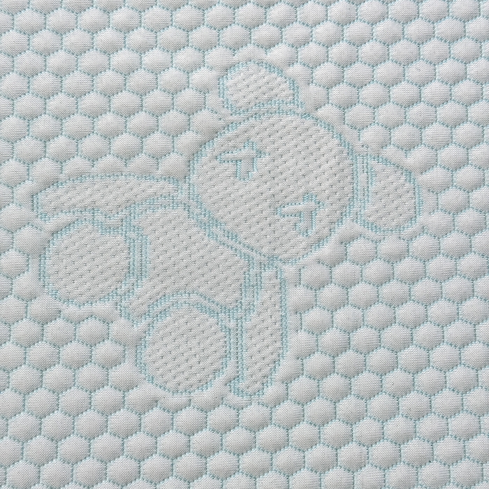 91家纺网 家纺一手货源 找家纺 999家纺   2025新款凉感提花冰豆豆凉席三件套 冰块熊-蓝（凉席款）