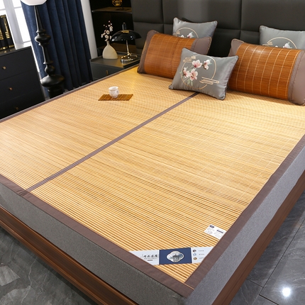 91家纺网 家纺一手货源 找家纺 （总）森璐家纺 2025新款茶香养生竹席藤席草席冰丝席凉席子