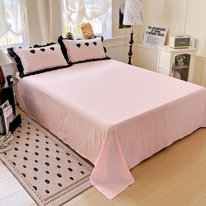 91家纺网 家纺一手货源 找家纺 梦之岛 2025新款韩版小泡泡水洗棉毛巾绣四件套-蝶梦 蝶梦爱心-玉