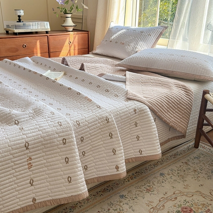 91家纺网 家纺一手货源 找家纺 （总）美优兰 2025春夏新款双面天丝高温砂洗床盖