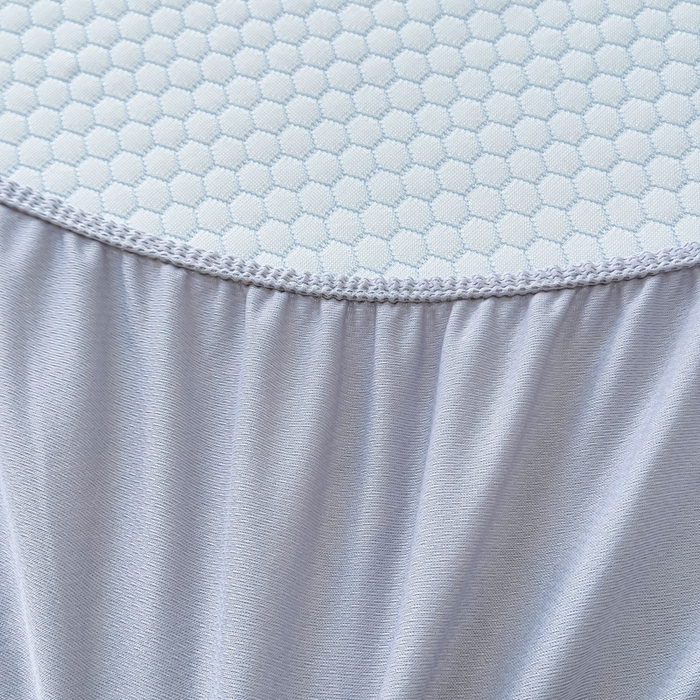 91家纺网 家纺一手货源 找家纺 999家纺   2025新款凉感提花冰豆豆凉席三件套 冰块熊-蓝（床笠款）