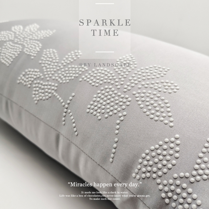 91家纺网 家纺一手货源 找家纺 新款禅丝高精密珍珠钻抱枕枕头枕芯-涟漪 涟漪-灰