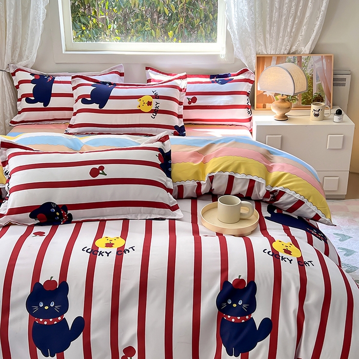 91家纺网 家纺一手货源 找家纺 曼璐家纺 2025新款芦荟棉单品被套