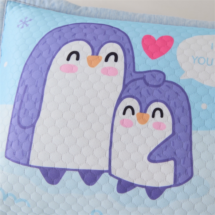 91家纺网 家纺一手货源 找家纺 织布人2025新款荞麦枕夏季卡通凉豆豆枕1-12岁儿童学生枕头幼儿园午睡枕   卡通凉豆豆-企鹅【学生款茶香枕】