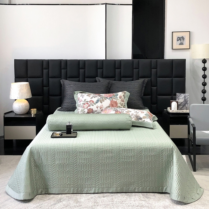 91家纺网 家纺一手货源 找家纺 若未家居 LOVEWE HOUSE 2025新款兰精天丝印花夏被及夏被四件套 玫瑰冰酿（床单款+床盖款）