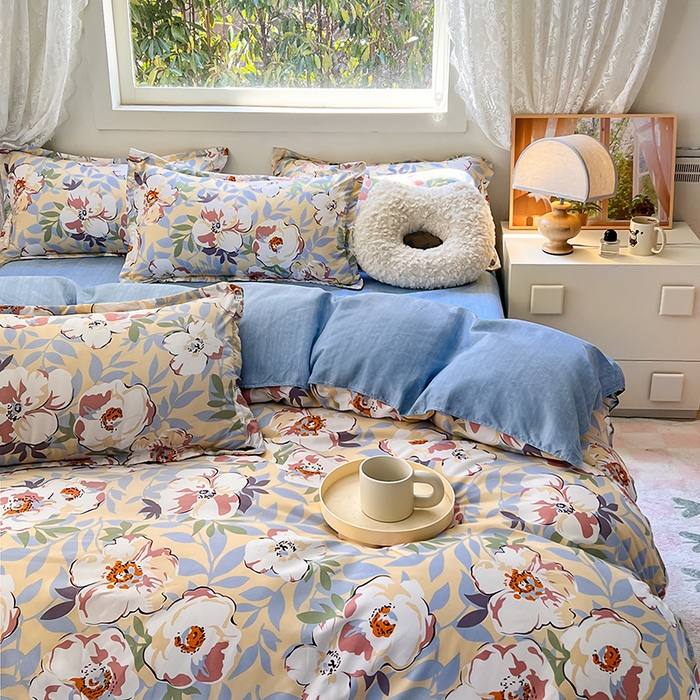 91家纺网 家纺一手货源 找家纺 曼璐家纺 2025新款芦荟棉单品被套