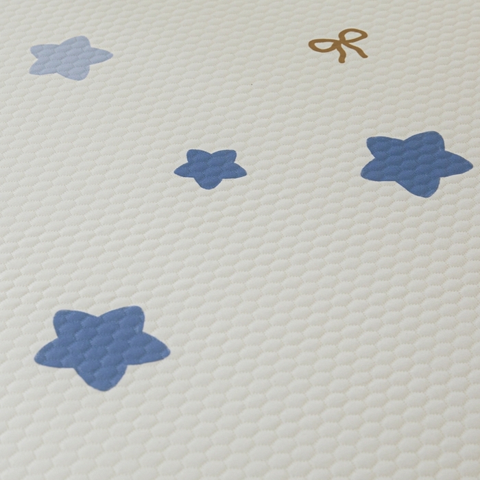 91家纺网 家纺一手货源 找家纺 川悦生活 2025新款数码印花冰豆豆凉席床垫-学生床-系列二 夜空小星星