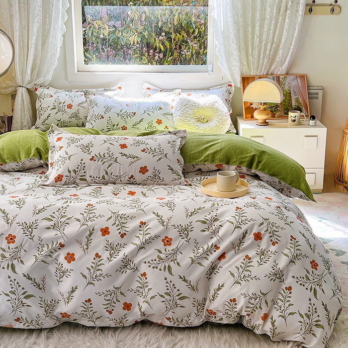 91家纺网 家纺一手货源 找家纺 芦荟棉被套 单品被套 仿棉被套单件