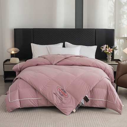 御眠纺2025新款羽绒蚕丝二合一高端子母被壳 豆沙