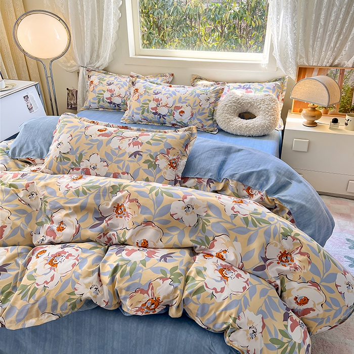 91家纺网 家纺一手货源 找家纺 曼璐家纺 2025新款芦荟棉单品被套