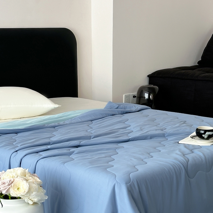 91家纺网 家纺一手货源 找家纺 （总）时年家纺 2025新款升级版180克高定即刻凉感夏被